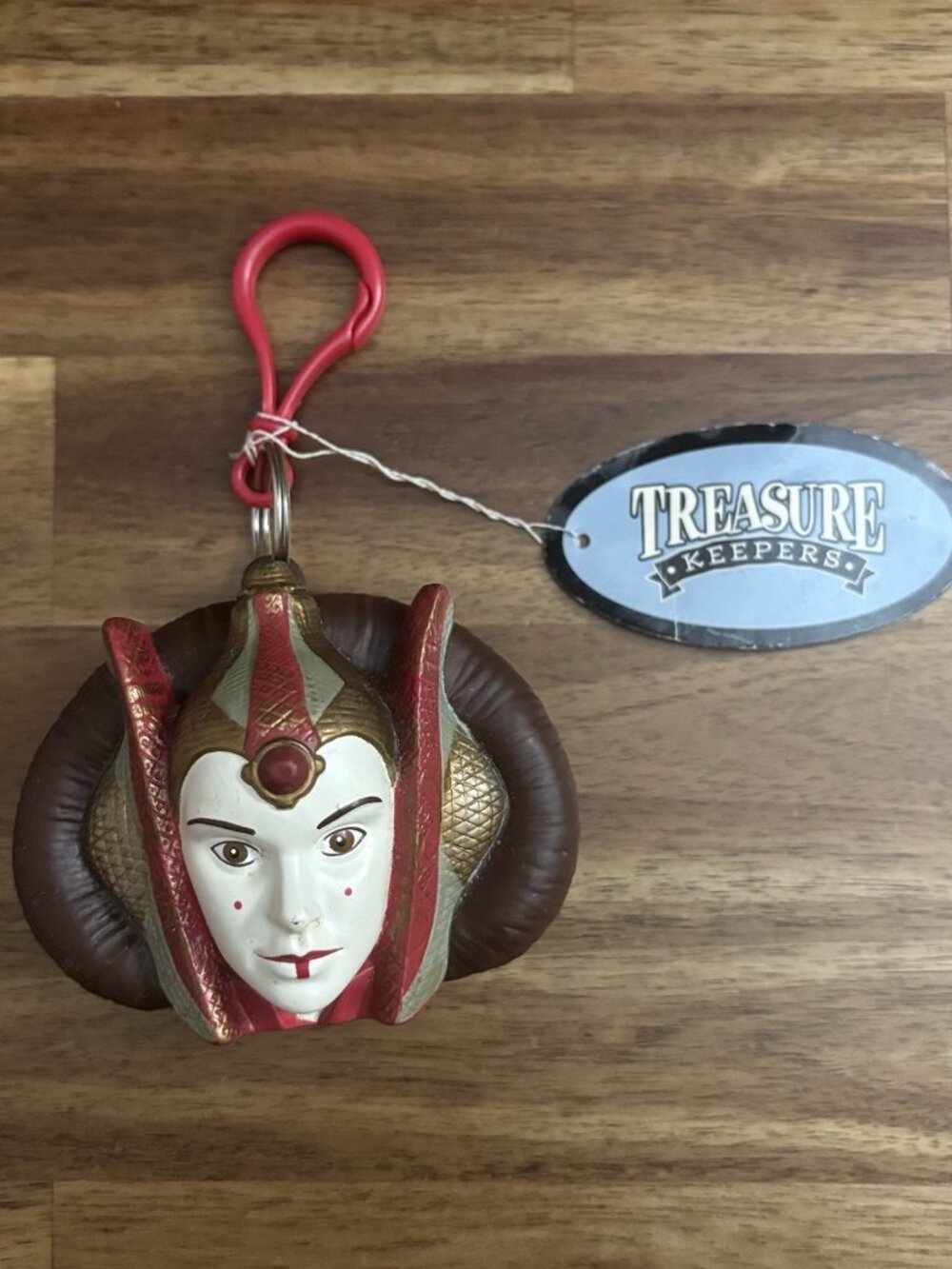 Treasure Keepers Star Wars Amidala 5" Coin Clip Keychain 1999 Episode I